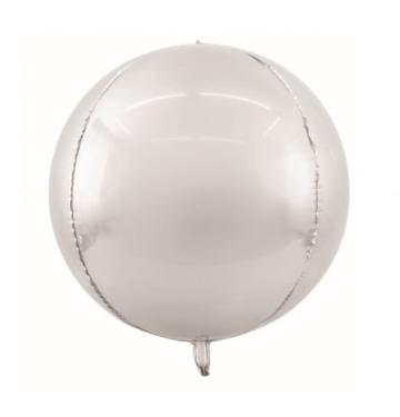 Balon folie Glob Sfera orbz argintiu 55 25 cm de la Calculator Fix Dsc Srl