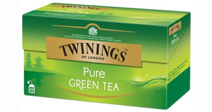 Ceai verde Pure Green Tea Twinings 25x2g de la KraftAdvertising Srl