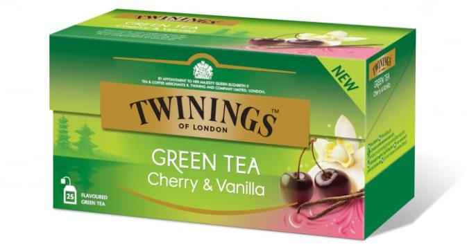 Ceai verde cu cirese & vanilie Twinings 25x1.7g de la KraftAdvertising Srl