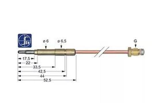 Termocupla M9x1 L 1500mm