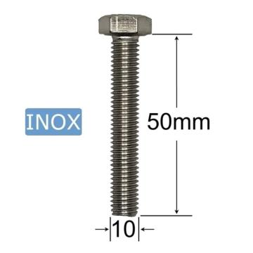 Surub inox M10x50mm cap hexagonal - 25buc/cutie de la Marisim Total Instal Srl