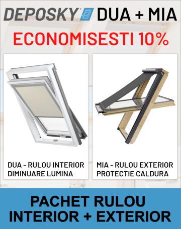 Rulou interior opac + rulou exterior Deposky Dua + Mia