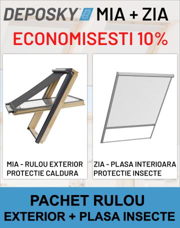 Rulou exterior parasolar + plasa insecte Deposky Mia + Zia