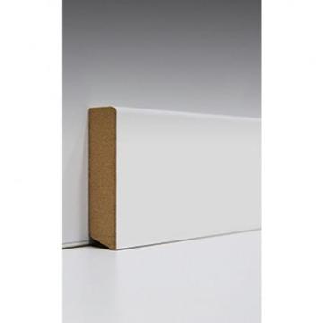 Plinta alba MDF Egger Cubic, dimensiune 2400 x 18 x 80 mm