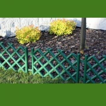 Gard de gradina din plastic 3,5 m, verde