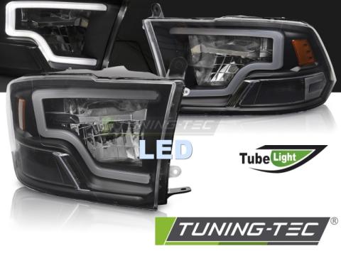 Faruri Dodge RAM 09-18 Tube Light negru LED