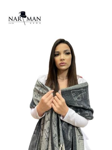Sal elegant din casmir 100% colectie Cats SLC90 (gri)