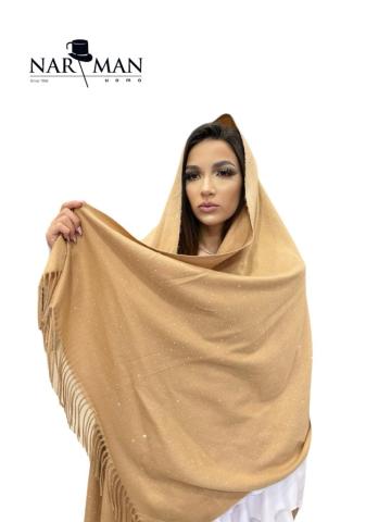 Sal elegant din casmir 100% colectie cristale SLC73 (crem)