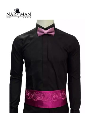 Set brau + papion magenta - BPR13 de la Narman - Tuxedo