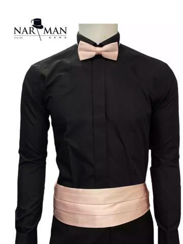 Set brau + papion roz - BPR06 de la Narman - Tuxedo