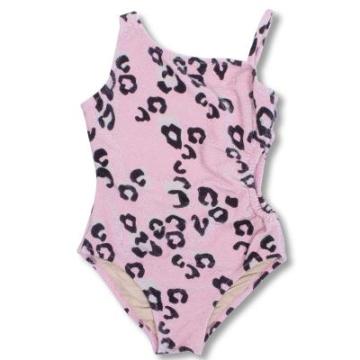 Costum de baie fetite, intreg, Pink Leopard Shade Critters