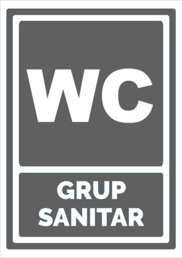 Indicator gri pentru wc grup sanitar