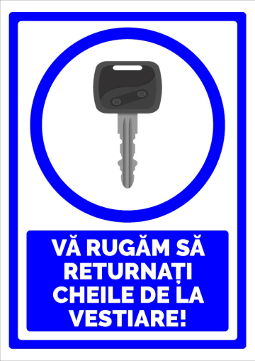 Indicator va rugam sa returnati cheile de la vestiare de la Prevenirea Pentru Siguranta Ta G.I. Srl