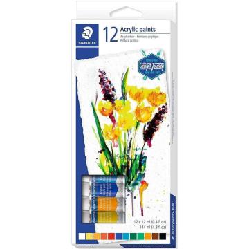 Culori acrilice Staedtler set 12 tuburi de la Gemsale Srl