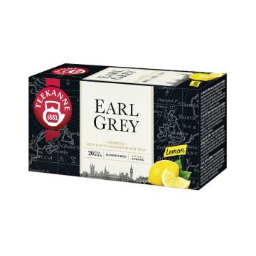 Amestec de ceai negru Earl Grey cu lamaie Teekanne 20x1,65 g