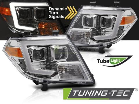 Faruri Nissan Navara Frontier 09-14 Tube Lights Crom