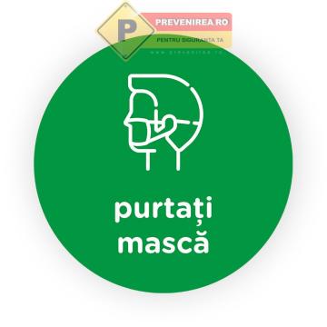 Semn verde purtati masca