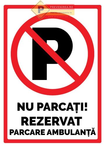 Semne pentru locuri rezervate