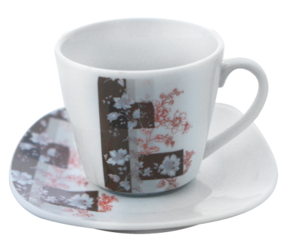 Serviciu cafea din portelan 12 piese, MN012741 de la Kalina Textile SRL