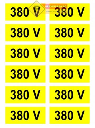 Set etichete 380v