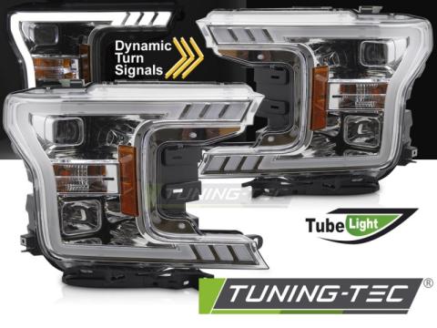 Faruri Headlights Tube Light crom Ford F150 MK13 17-20