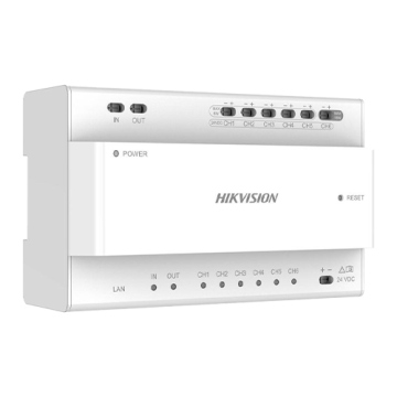 Distribuitor video audio 2 fire pentru 6 posturi - Hikvision