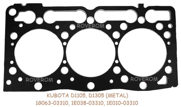 Garnitura chiuloasa Kubota D1105, D1305 (metal) de la Roverom Srl