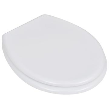 Capac WC, alb, MDF, model simplu de la VidaXL