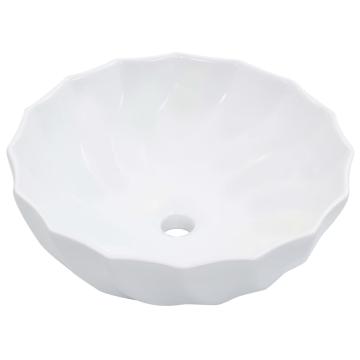 Chiuveta de baie, alb, 46 x 17 cm, ceramica de la VidaXL