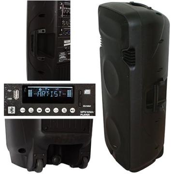 Boxa portabila activa 2x15 inch/38 cm 500W RMS USB/SD/BT/VHF de la Sil Electric Srl