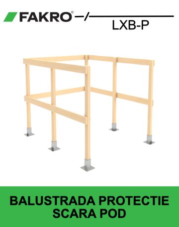 Balustrada de protectie pentru scara pod Fakro LXB-P de la Deposib Expert