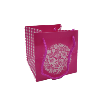 Punga Rustic roz 10,5 x 10,5 x 10,5 cm de la Distinctiv Store Srl