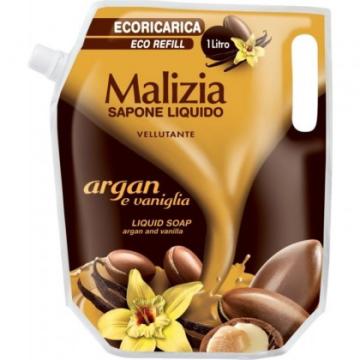 Sapun lichid rezerva Malizia argan si vaniglia 1l