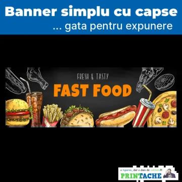 Banner stradal Fast food 1 de la Dedu S. Mihail P.f.a