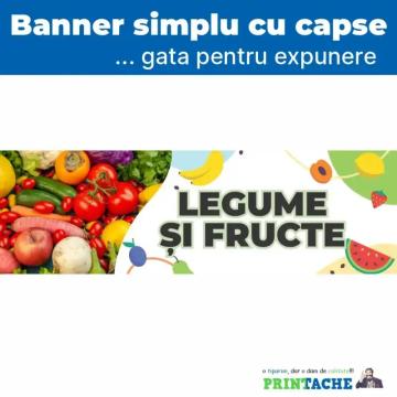 Banner stradal magazin legume si fructe 2 de la Dedu S. Mihail P.f.a