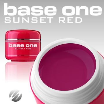 Gel unghii Color Sunset Red Base One - 5ml
