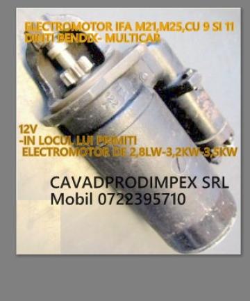 Electromotor IFA multicar M21, 25 -12V reductor de la Cavad Prod Impex Srl