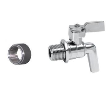 Set mufa si robinet cu bila si sistem antipicurare inox