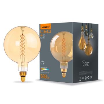 Bec LED filament - Videx - 8W - E27 - G200 - Amber