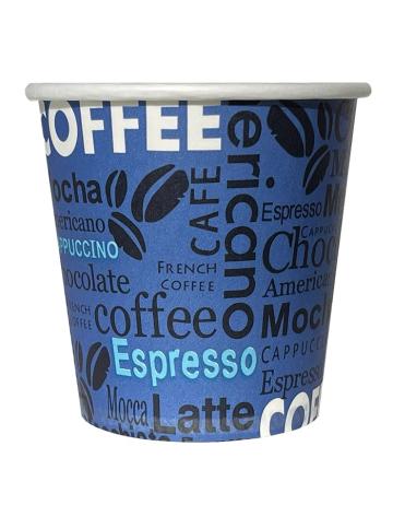Pahar carton 4oz Blue Coffee 50buc de la Vending Master Srl
