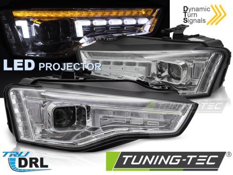 Faruri LED Headlights LED Crom SEQ Audi A5 11-16