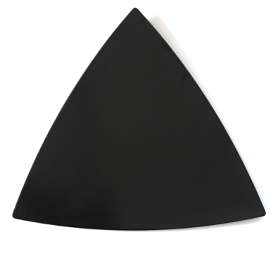Platou triunghiular melamina Raki, 47,5x47,5xh1cm, negru de la Kalina Textile SRL