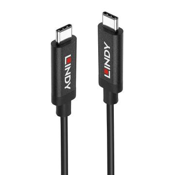 Cablu Lindy USB 3.2 Gen 2 C/C Activ, negru