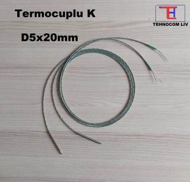 Termocuple electrice K Senzori temperatura 5X20mm de la Tehnocom Liv Rezistente Electrice, Etansari Mecanice