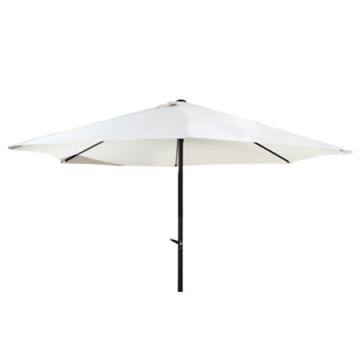 Umbrela soare cu mecanism rabatare 250cm alba Raki
