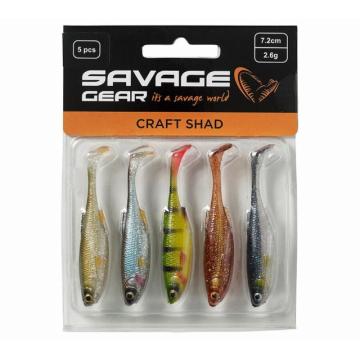Mix shaduri Savage Gear Craft, Clear Water, 10cm, 6g, 5buc de la Pescar Expert
