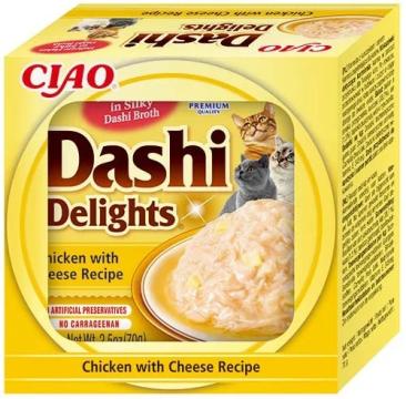 Churu pisici supa Dashi Delights de pui cu branza