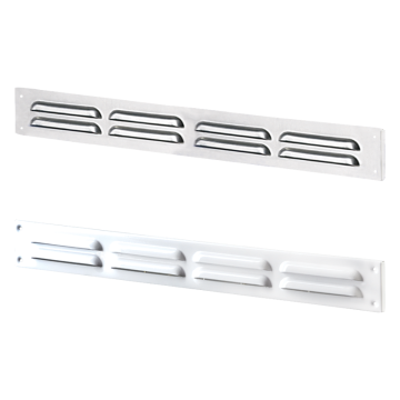 Grile ventilatie Metal bended grille MVMPO 370*40 s A white