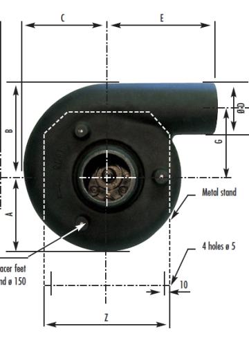 Ventilator mediu coroziv Storm 10 400V 2800 RPM