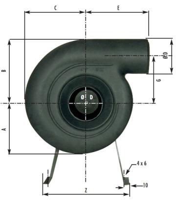 Ventilator mediu coroziv Storm 12 230V 1450 RPM de la Ventdepot Srl